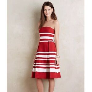 Anthropologie Maeve Mita Strapless Dress